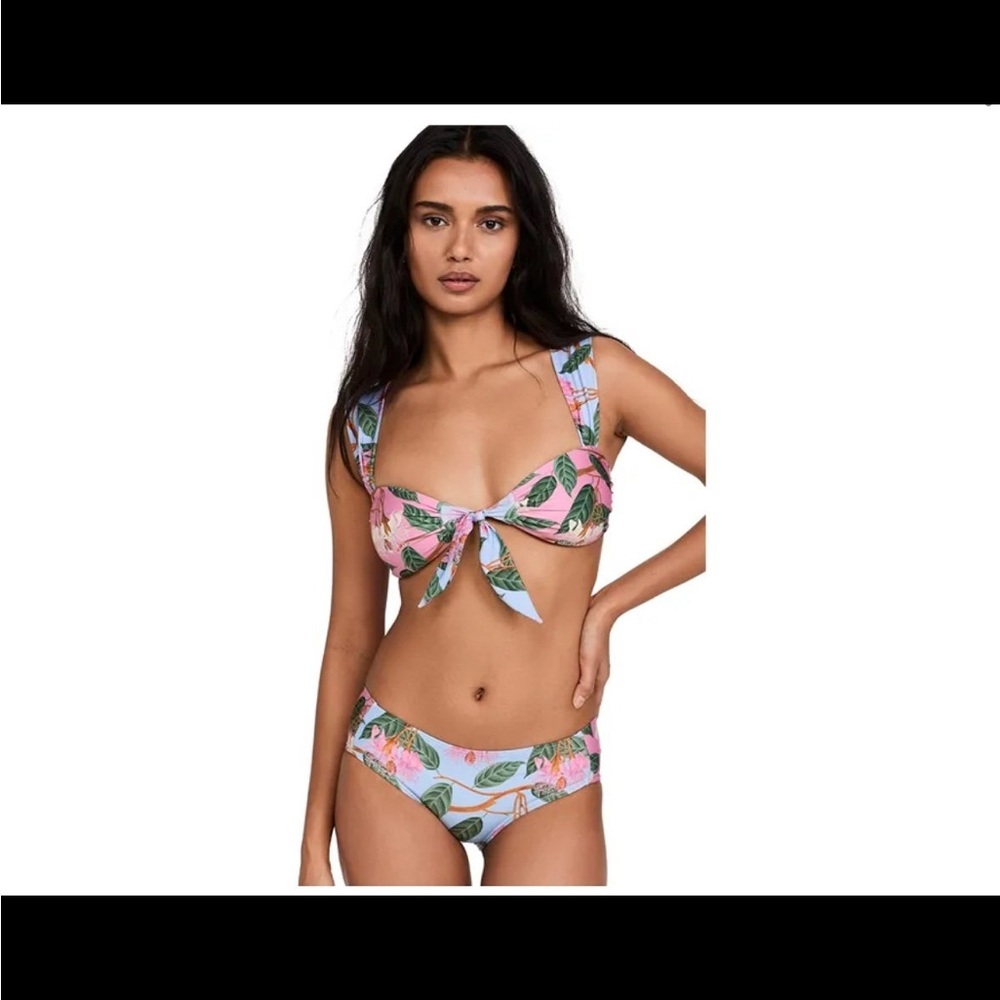 Floral Pink and Blue Bikini Set - Picture 6 of 6